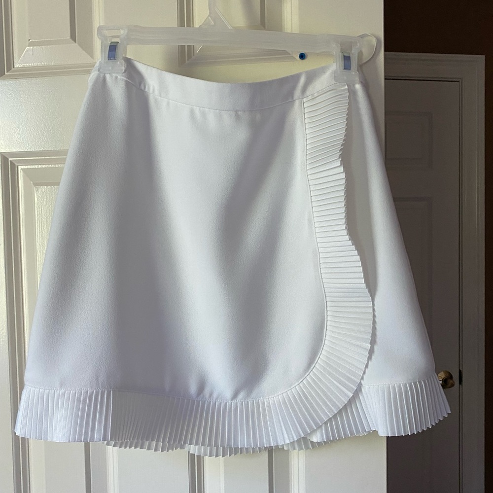 Ted Baker White Pleated Mini Skirt Ted Size 0, US size 2 - Picture 2 of 8